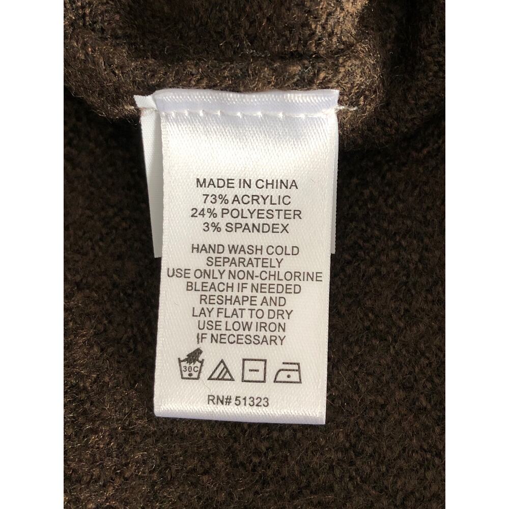 Sam and Jess Cardigan Open Front Brown Women's Size Large NEW - Picture 6 of 6